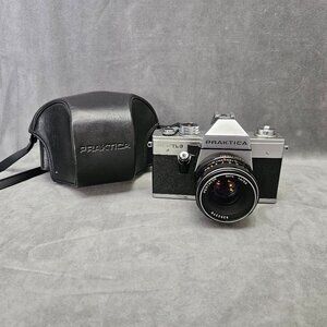 PRAKTICA SUPER TL3 35mm GDR CAMERA WITH PENTACON AUTO 1.8/50 LENS + Case  B1-31